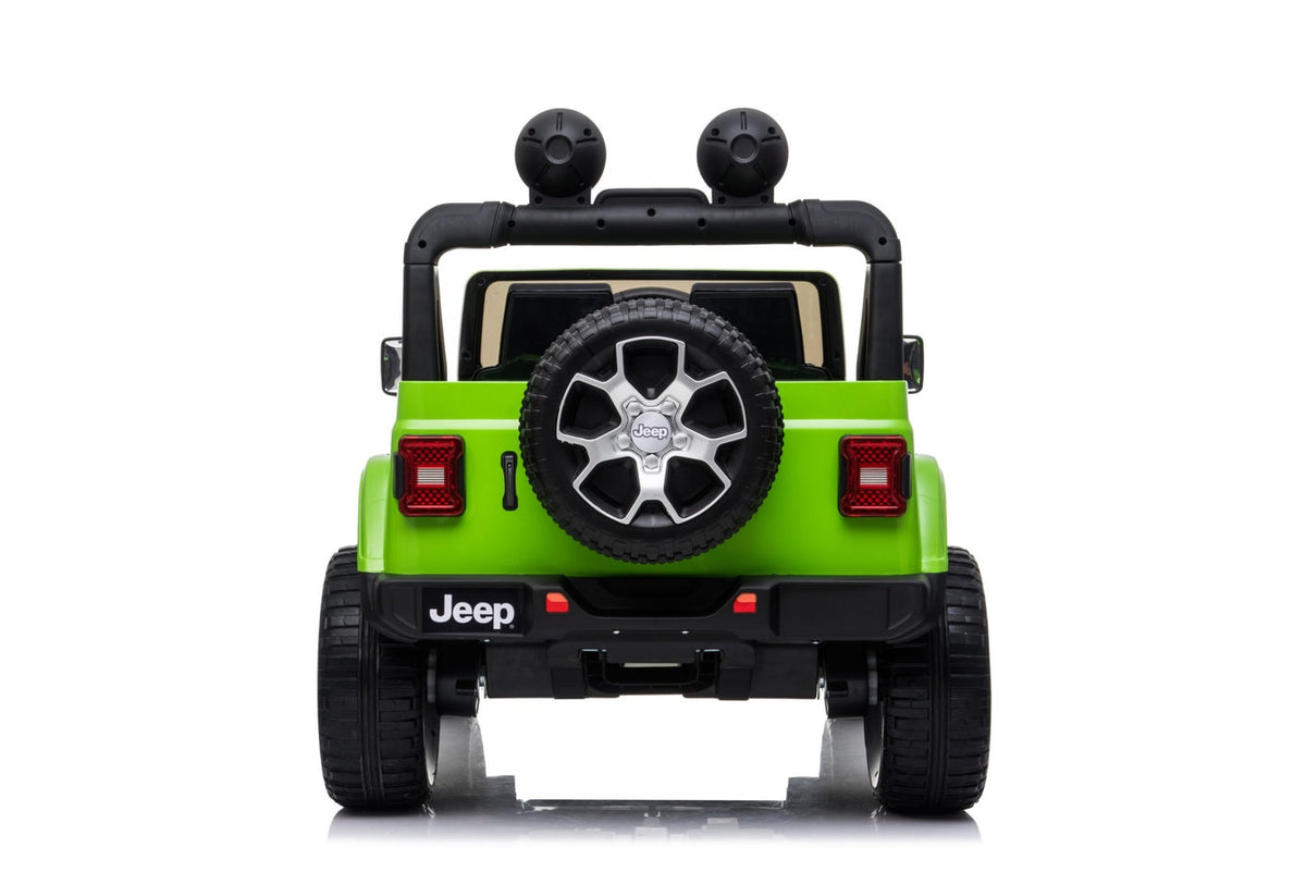 Kids ride-on Jeep Wrangler Rubicon 12v with Leather Seats and Eva Wheels