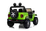 Kids ride-on Jeep Wrangler Rubicon 12v with Leather Seats and Eva Wheels