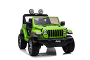 Kids ride-on Jeep Wrangler Rubicon 12v with Leather Seats and Eva Wheels