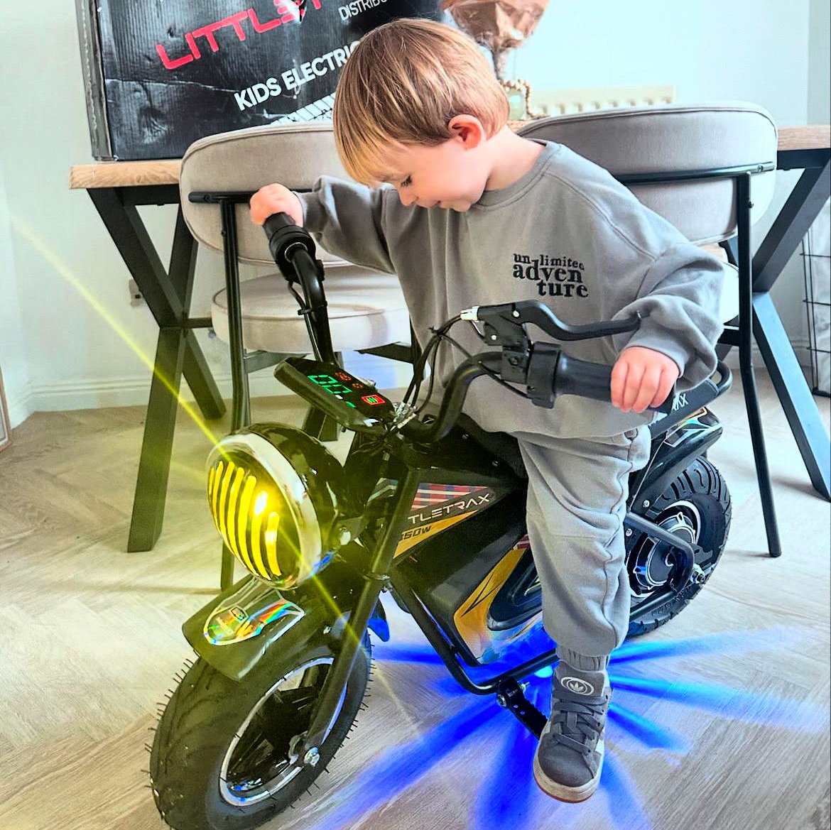NEW LittleTrax Kids Electric Monkey Bike 350w Dirt bike ride on toy similar to 50cc off road bike - Littletrax Kids Electric Bikes