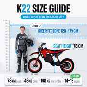 Kubbi K22 Electric Dirt Bike for Teenagers