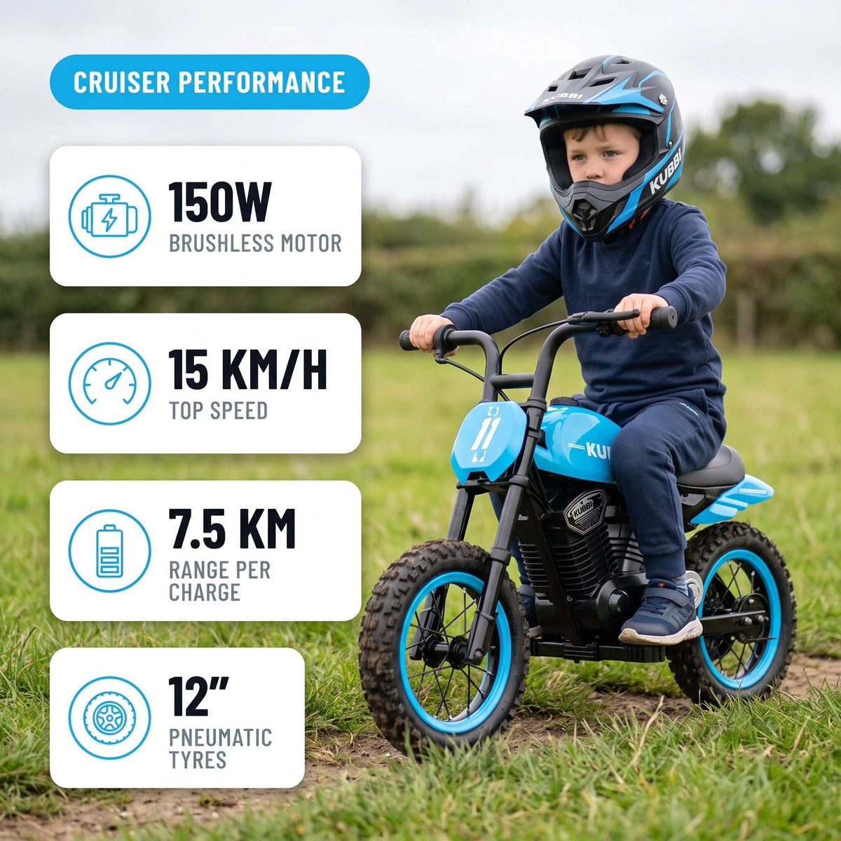 Kubbi Cruiser Electric Motorbike for Kids
