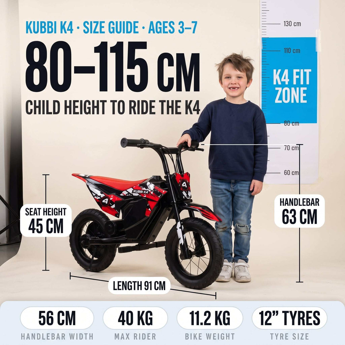 Kubbi K4 Electric Dirt Bike for Kids