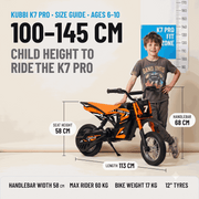 Kubbi K7 Pro Electric Dirt Bike for Kids
