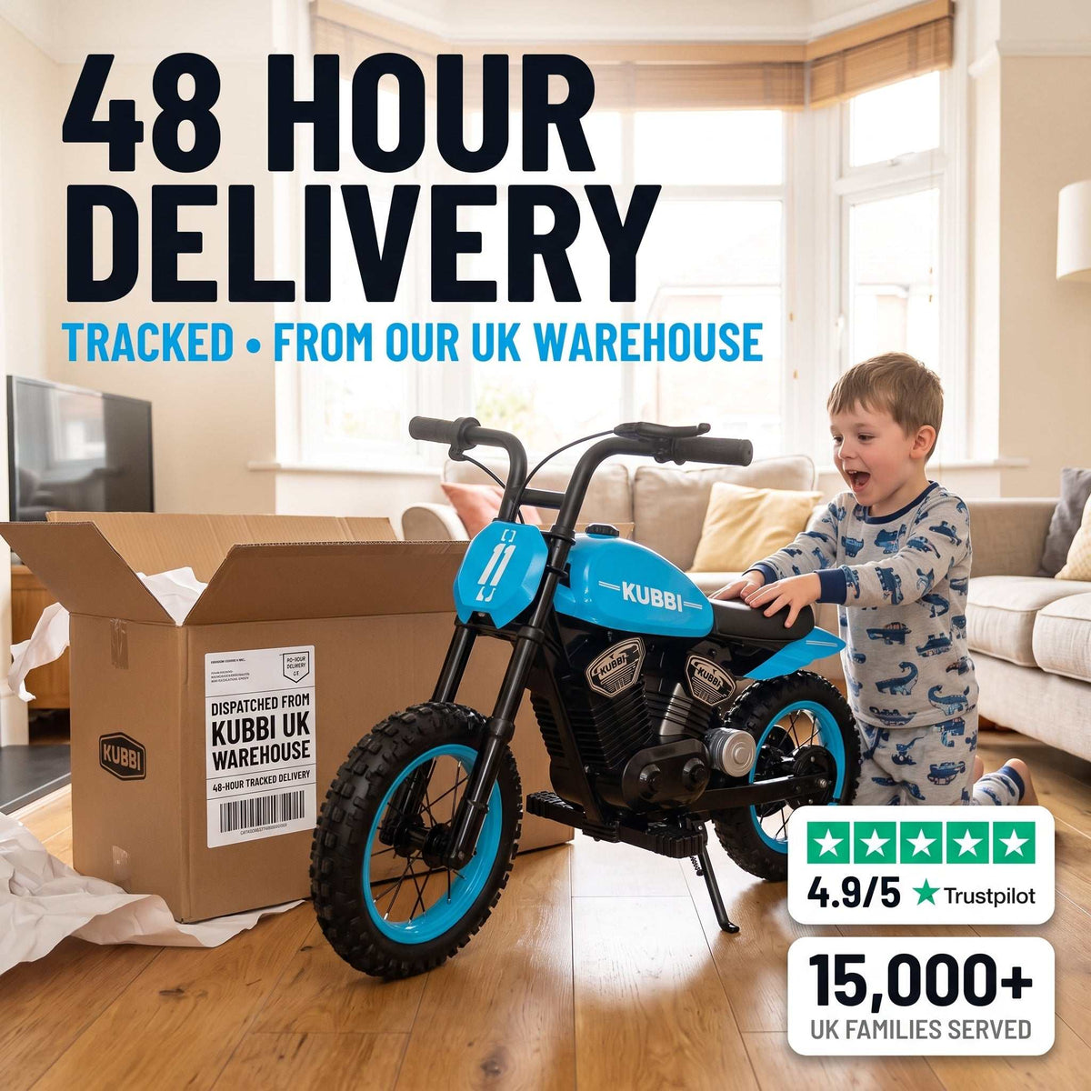Kubbi Cruiser Electric Motorbike for Kids