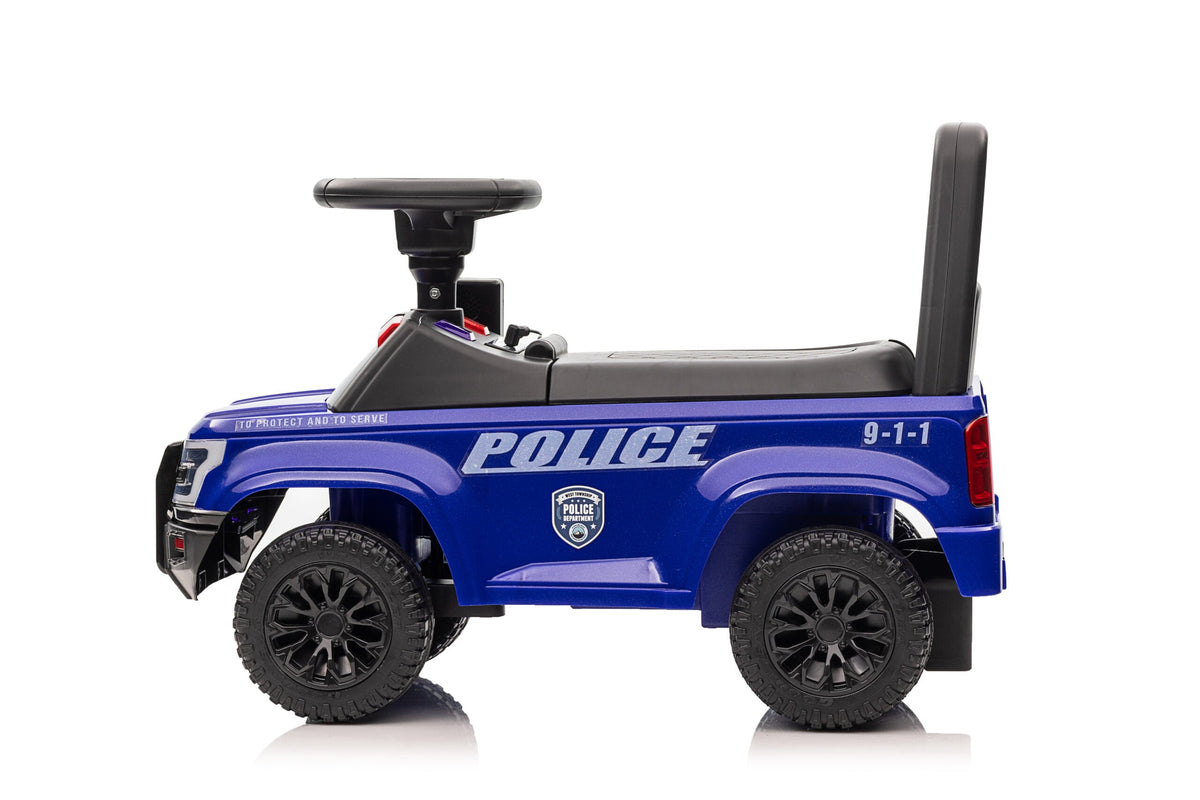 Foot-to-Floor Police Ride-On for Toddlers