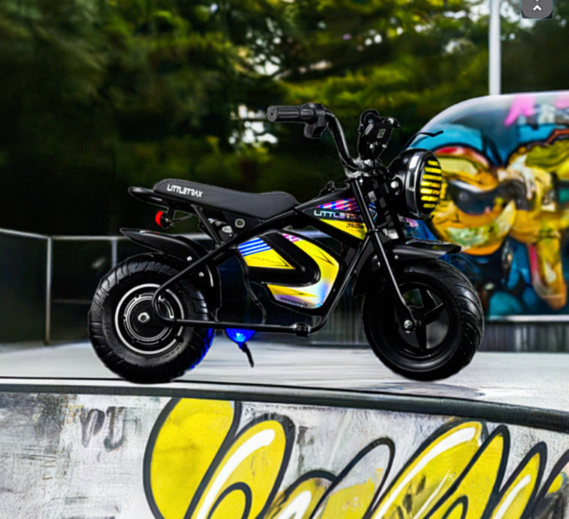 NEW LittleTrax Kids Electric Monkey Bike 350w 36v lithium - Littletrax Kids Electric Bikes