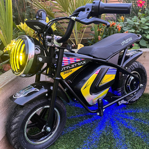 NEW LittleTrax Kids Electric Monkey Bike 350w Dirt bike ride on toy similar to 50cc off road bike - Littletrax Kids Electric Bikes