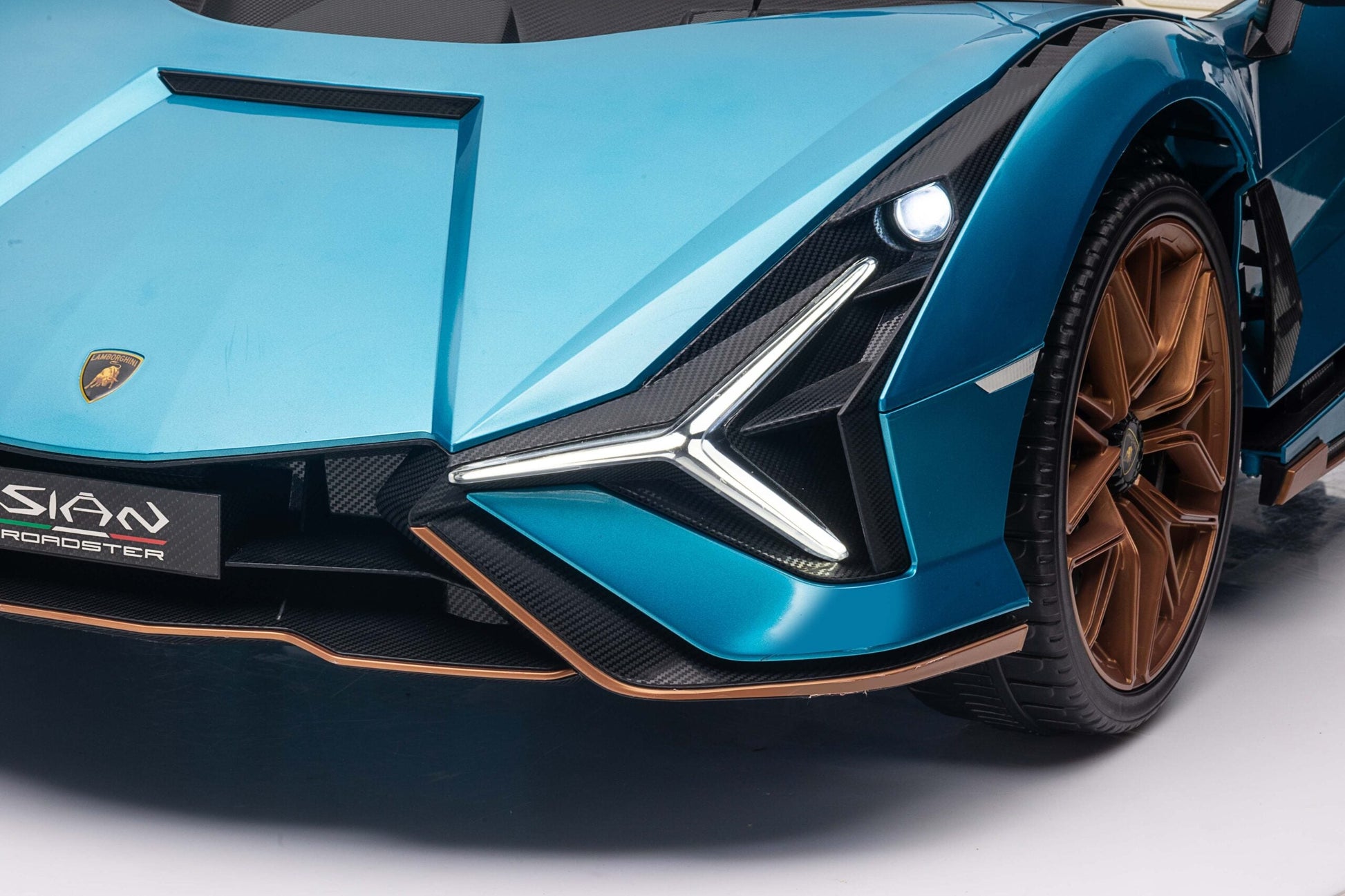 2-Seater Kids Lamborghini Sian Ride-On Car with Remote - Littletrax Kids Electric Bikes