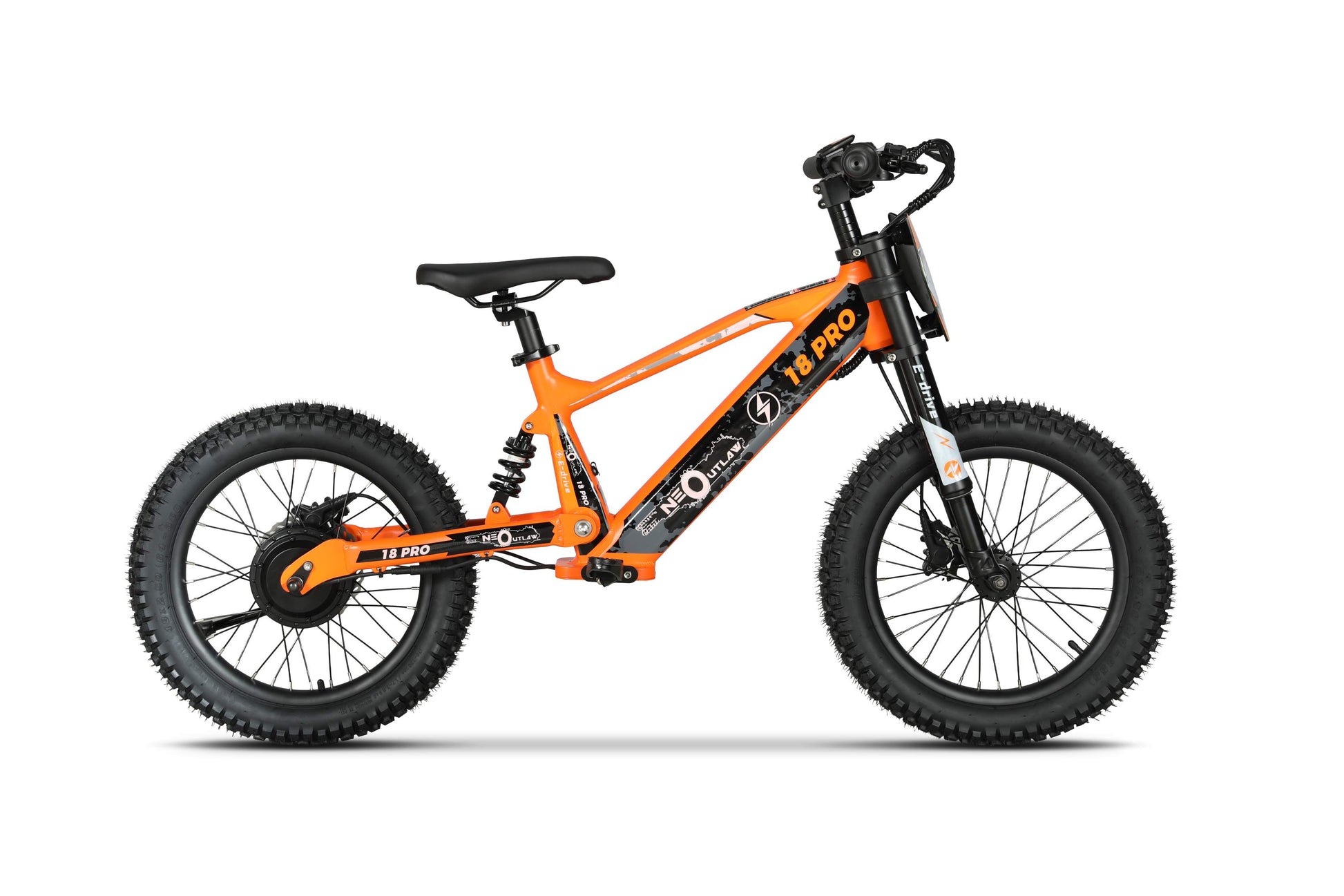 Neo Outlaw Surge 18 inch Kids Electric Motor Bike - Littletrax Kids Electric Bikes
