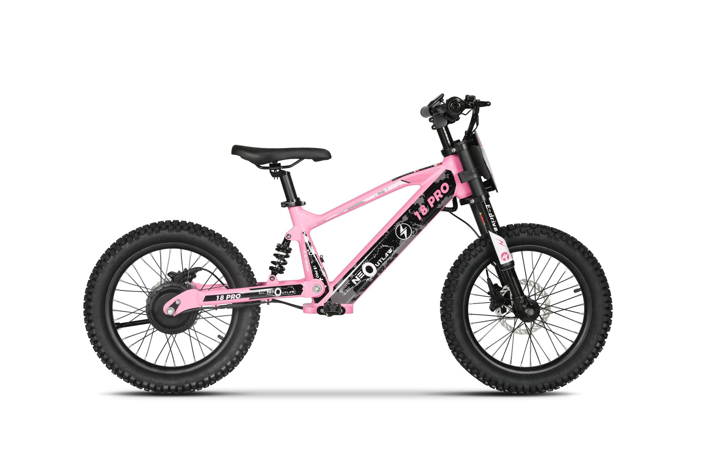 Neo Outlaw Surge 18 inch Kids Electric Motor Bike - Littletrax Kids Electric Bikes