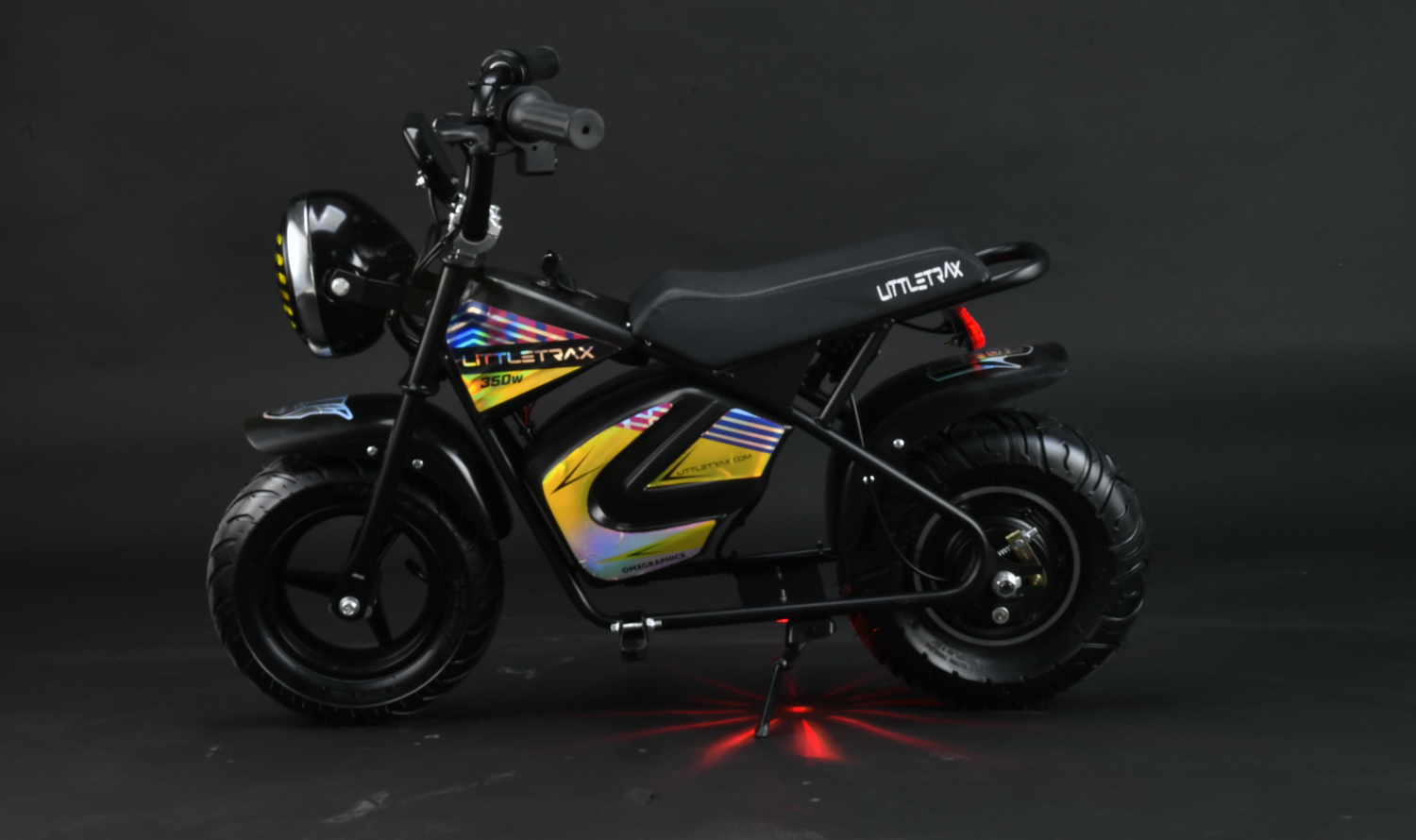 NEW LittleTrax Kids Electric Monkey Bike - 350w, 3 Speed Max 15mph - 19kg - Up to 10 mile Range - Littletrax Kids Electric Bikes