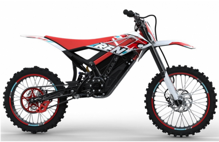 RFN Rally Pro MX 12.5kw Electric Off Road Dirt Bike - Red / White