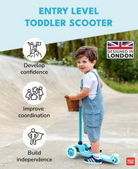 Blue & Green - Teeny 3 Wheel Scooter