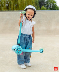 Blue & Green - Teeny 3 Wheel Scooter