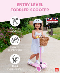 Pink & Yellow - Teeny 3 Wheel Scooter