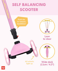 Pink & Yellow - Teeny 3 Wheel Scooter