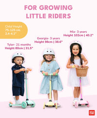 Pink & Yellow - Teeny 3 Wheel Scooter
