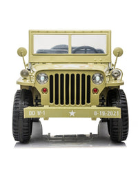 3 Seater Hotchkiss Willys Jeep Ride On 24v