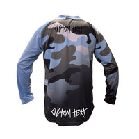 X5CAPE Airforce Blue Camo Fade Jersey Race Kit