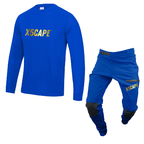 X5CAPE Rebellion Custom Mountain Bike Kit - Royal Blue