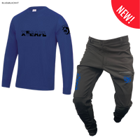 X5CAPE Rebellion Long Sleeve Mountain Bike Race Kit - Black & Blue