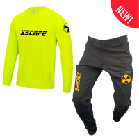 X5CAPE Rebellion Long Sleeve Mountain Bike Race Kit - Black & Electric Yellow