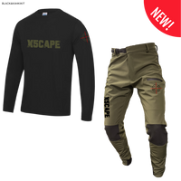 X5CAPE Rebellion Long Sleeve Mountain Bike Race Kit - Black & Khaki