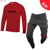 X5CAPE Rebellion Long Sleeve Mountain Bike Race Kit - Black & Red