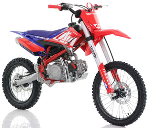 140cc RFN Thunder Dirt Bike XL 19/16 - Red & Blue