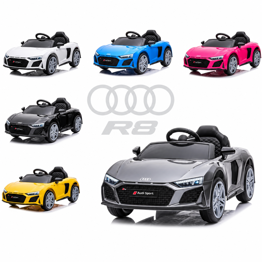 Kids Audi R8 12V Electric Ride On Car with Parental Remote | New Shape