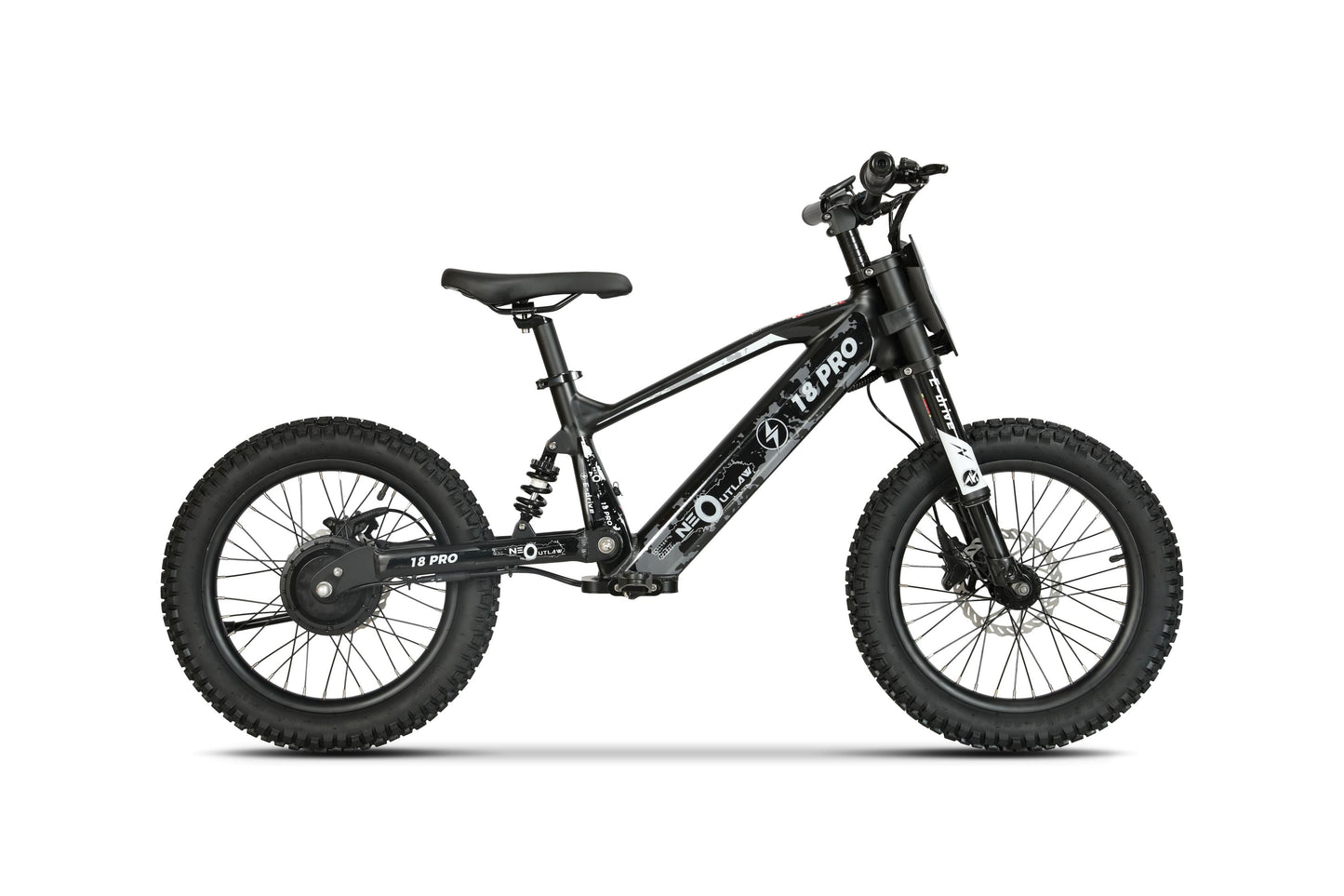 Neo Outlaw Surge 18 inch Kids Electric Motor Bike - Littletrax Kids Electric Bikes