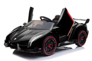 Kids Lamborghini Veneno 24V 2 Seater Electric Ride-On Car with Parental Remote Control