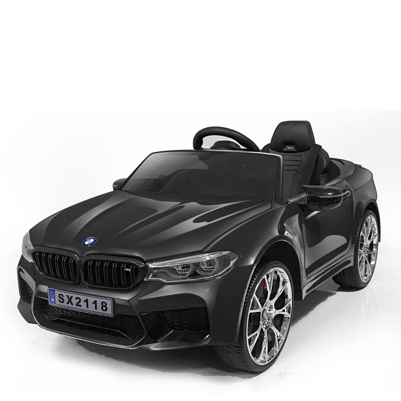 BMW M5 Kids Ride on Electric Car 12v With leather Seats and Eva Wheels - Littletrax Kids Electric Bikes