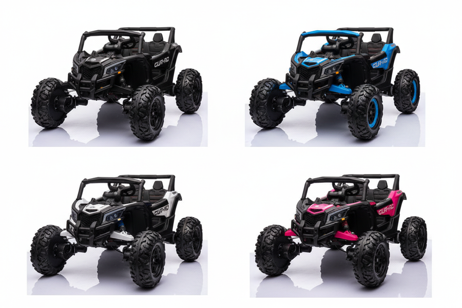 Can-Am 12V Bombardier Kids Ride-On Buggy With Leather Seat and Rubber Wheels
