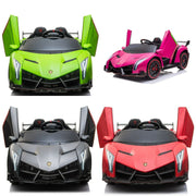 Kids Lamborghini Veneno 24V 2 Seater Electric Ride-On Car with Parental Remote Control
