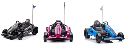 Drift King Go Kart 24v Kids Electric Go Kart That Drifts - A035 - Littletrax Kids Electric Bikes