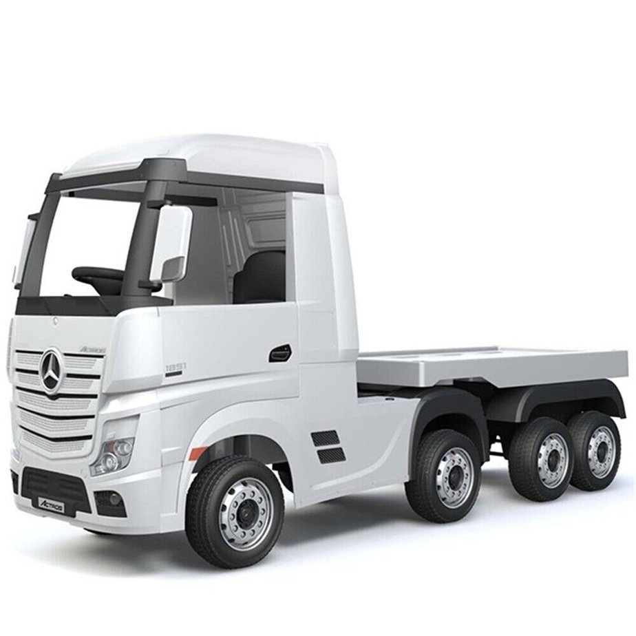 Kids Mercedes Actros 24V Electric Ride-On Lorry & Truck with Trailer