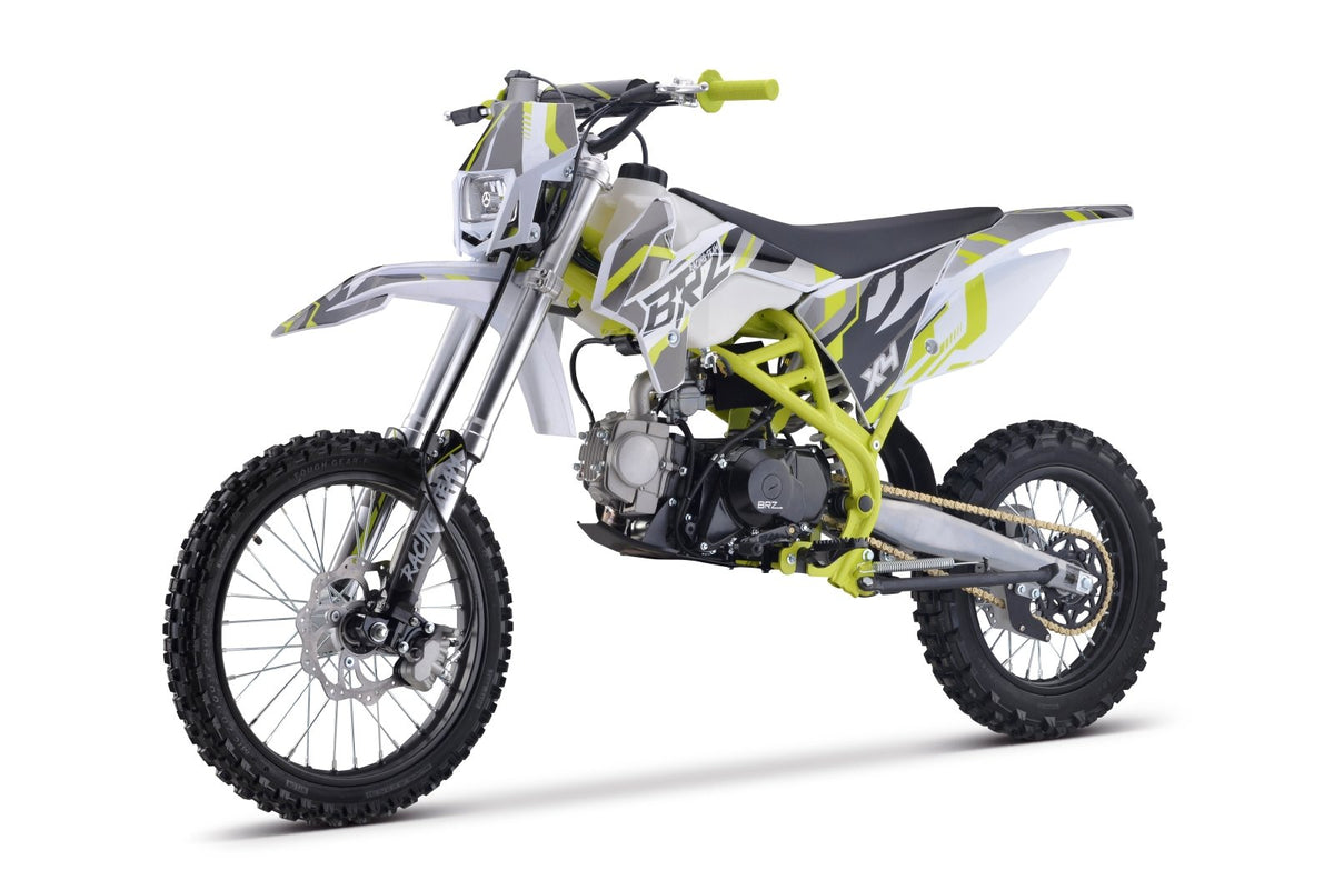 Junior/Adult BRZ Racing Pro 125cc Manual Dirt Bike 17/14” Big Wheel - image 1