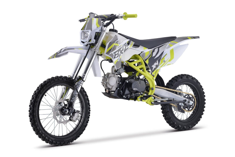 Junior/Adult BRZ Racing Pro 125cc Manual Dirt Bike 17/14” Big Wheel