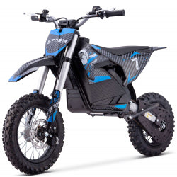 Kids 1200W 48V Electric Dirt Bike 12/10 - Blue