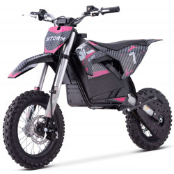 Kids 1200W 48V Electric Dirt Bike 12/10 - Pink