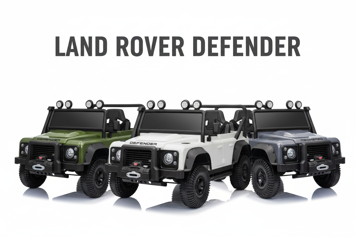Kids Land Rover Defender 24V Ride-On with Remote - Littletrax Kids Electric Bikes