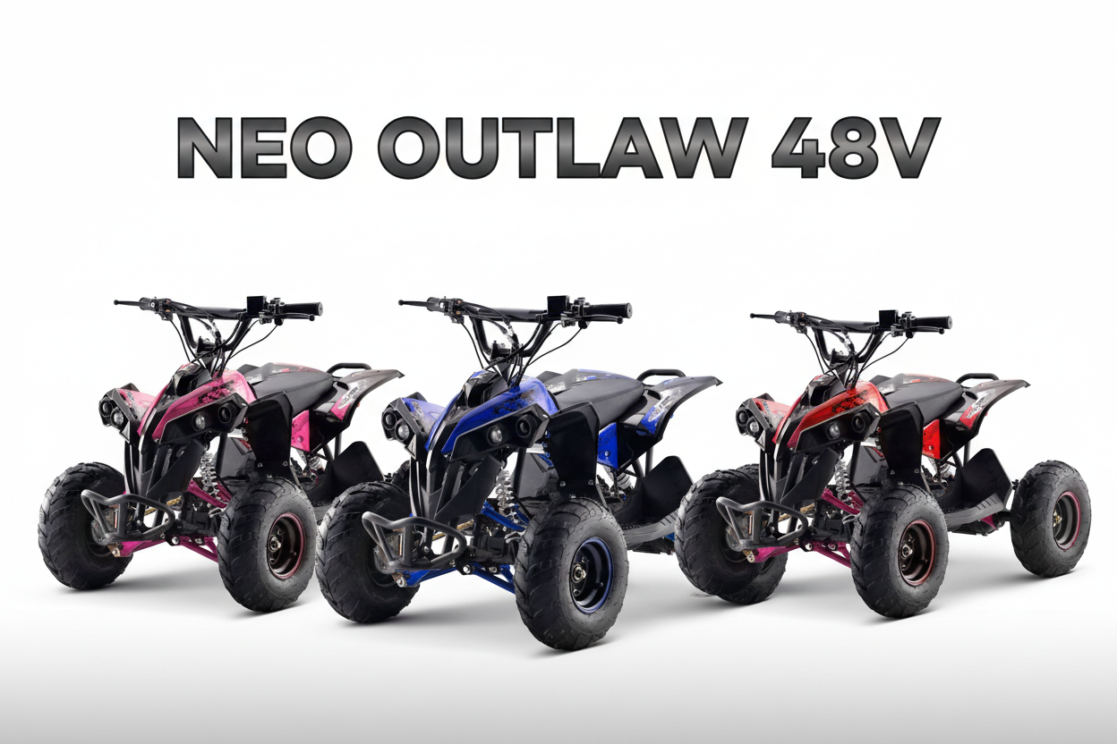 1200W Electric Quad Bike with Brushless Shaft Drive ATV - Littletrax Kids Electric Bikes