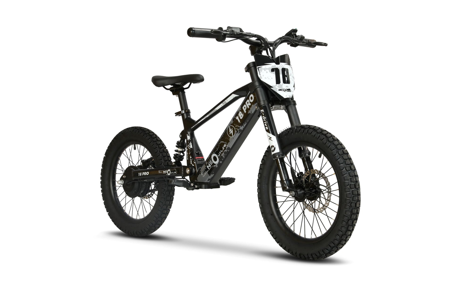 Neo Outlaw Surge 18 inch Kids Electric Motor Bike - Littletrax Kids Electric Bikes