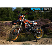MX1 XTM MXPRO 60V 2000W Lithium Electric Dirt Bike Big 14/12" Gold Wheel