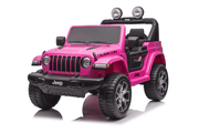 Kids ride-on Jeep Wrangler Rubicon 12v with Leather Seats and Eva Wheels