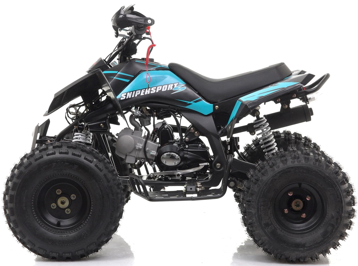 Sniper Pro 120cc Junior Quad Bike With Reverse - Blue