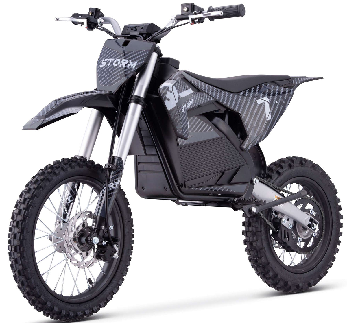 2000W 60V Electric Dirt Bike 14/12 - Grey