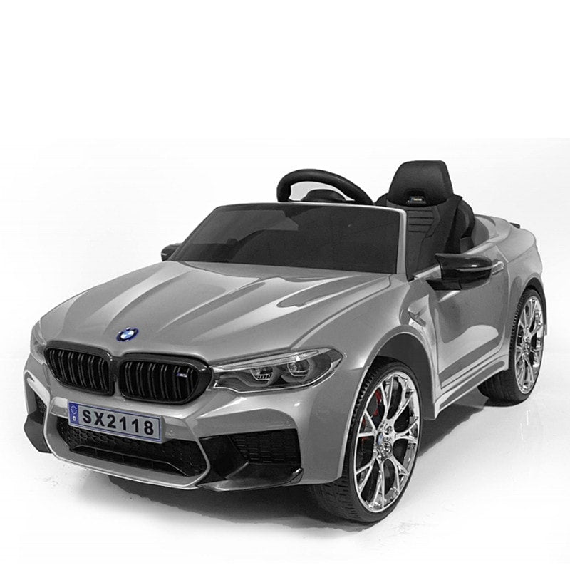 BMW M5 Kids Ride on Electric Car 12v With leather Seats and Eva Wheels - Littletrax Kids Electric Bikes